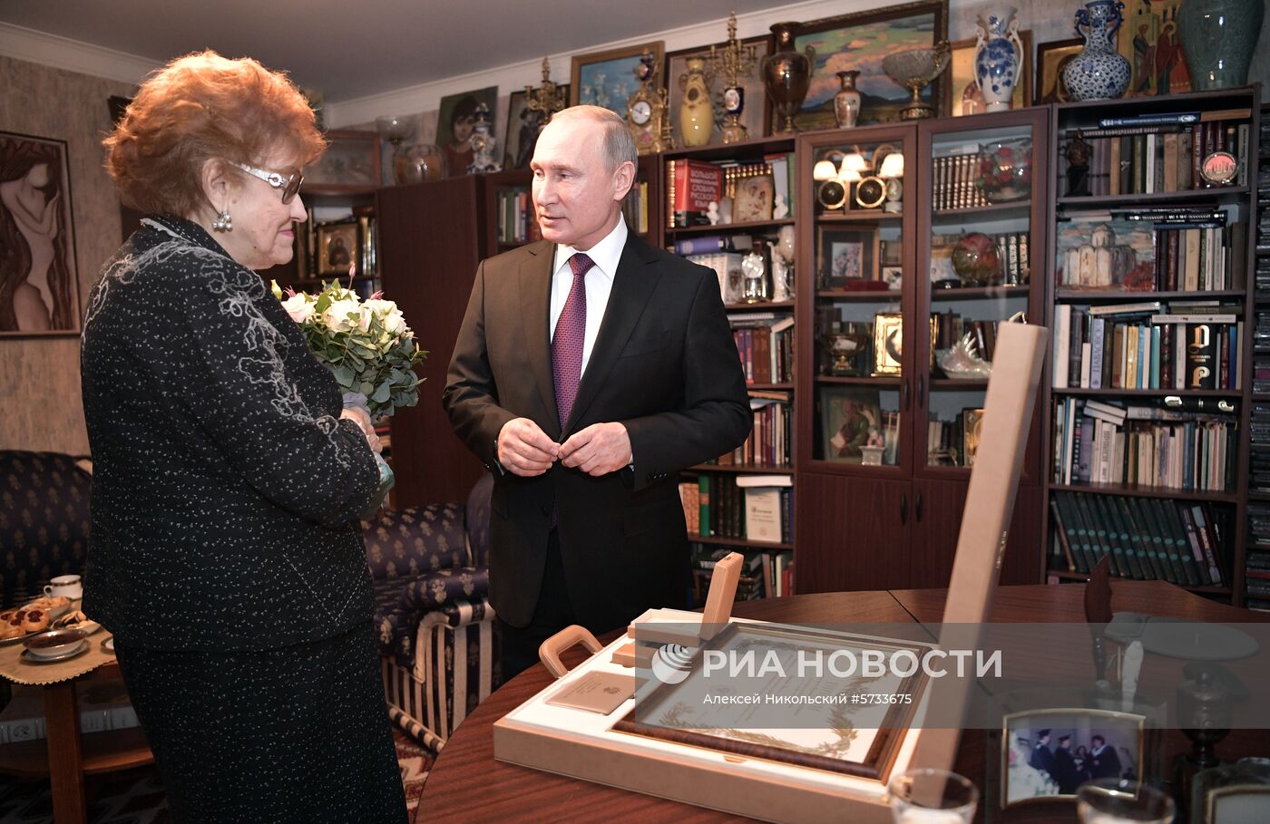 Рабочая поездка президента РФ В. Путина в Санкт-Петербург