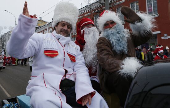 «Нашествие Дедов Морозов» в Рыбинске