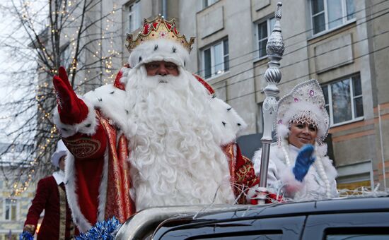 «Нашествие Дедов Морозов» в Рыбинске