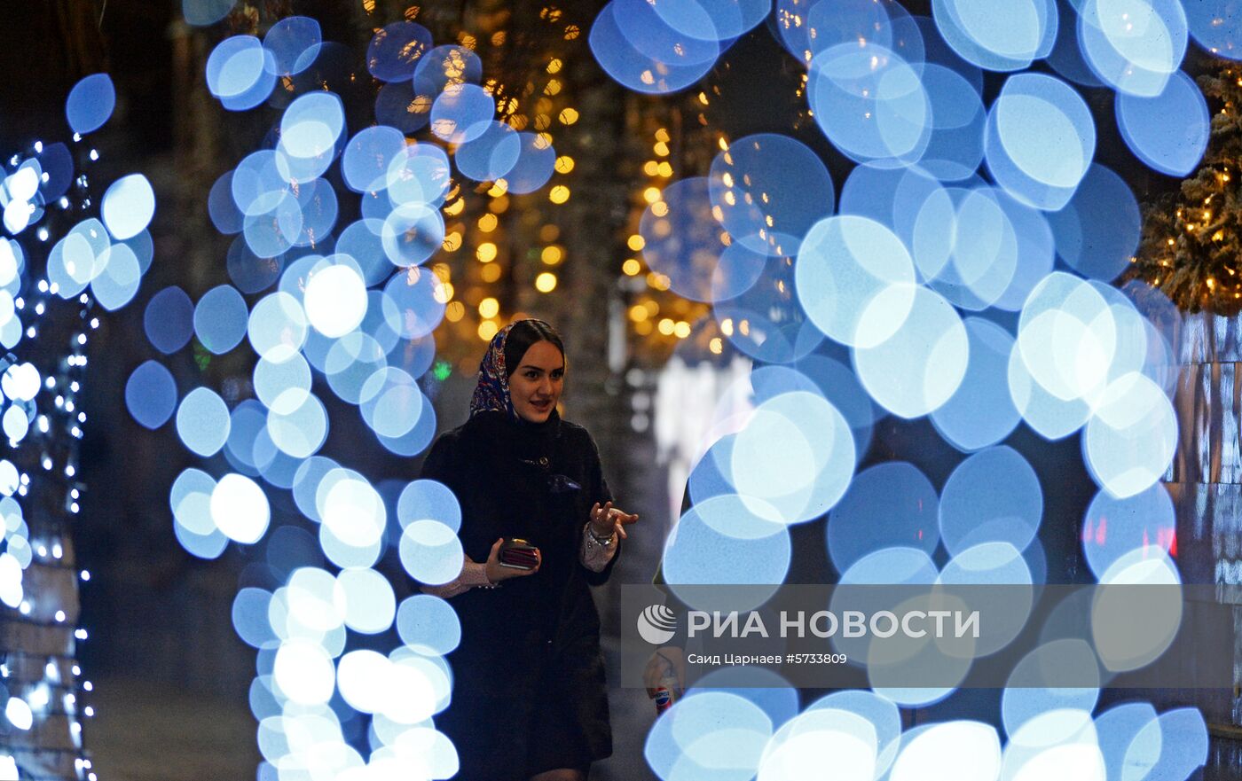 Новогоднее украшение Грозного