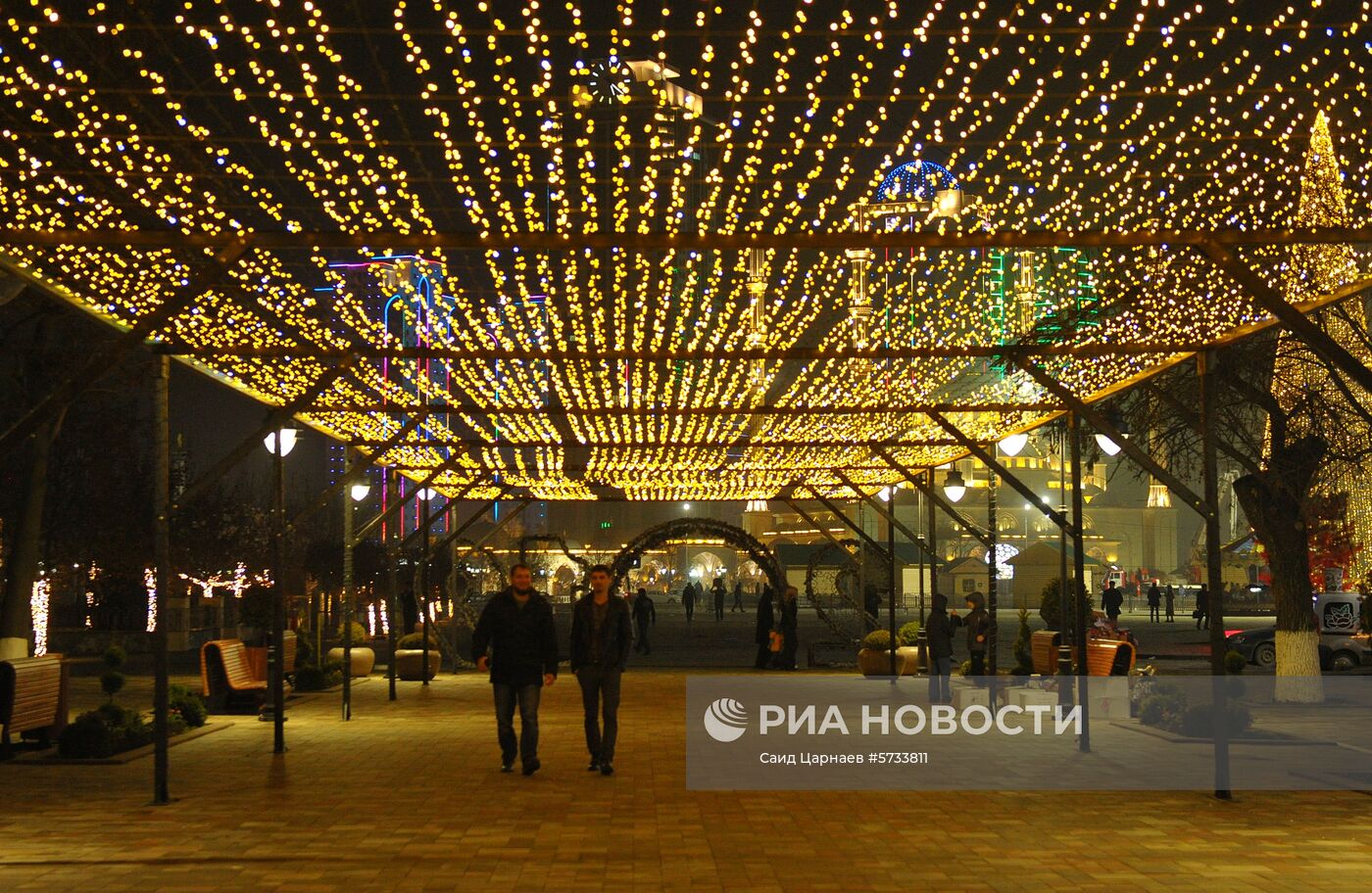 Новогоднее украшение Грозного