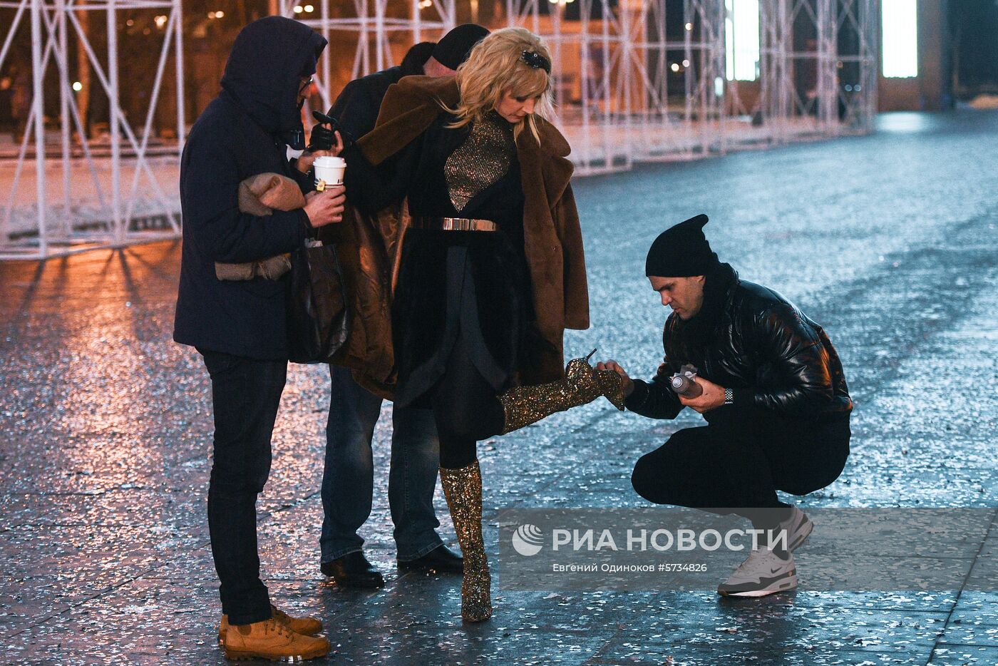 Съёмки новогодней передачи Первого канала