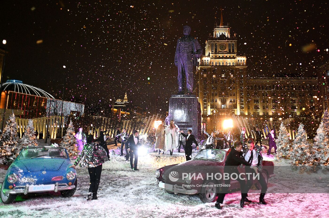 Съёмки новогодней передачи Первого канала