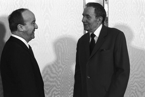 Посол Швейцарии в СССР Ф.Пианка и А.А.Громыко