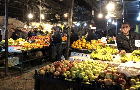 Ночной рынок в Алеппо