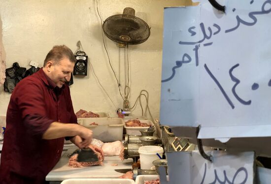 Ночной рынок в Алеппо