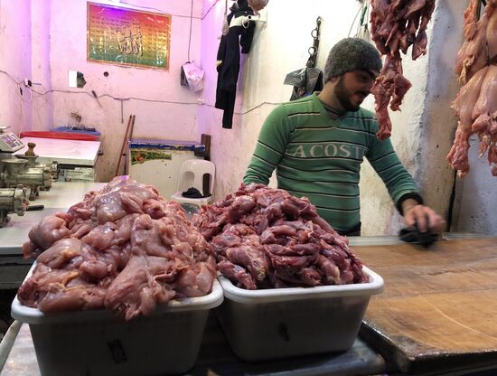 Ночной рынок в Алеппо