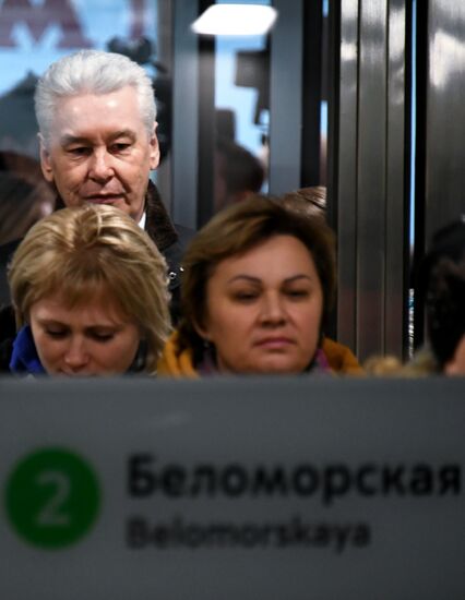 Открытие станции метро "Беломорская"