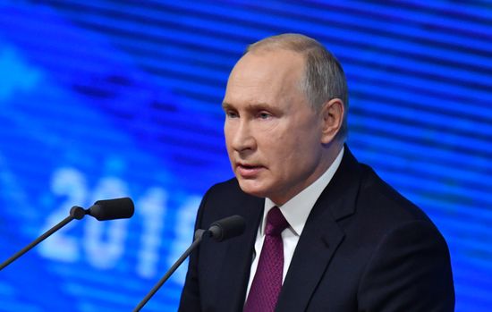 Ежегодная большая пресс-конференция президента РФ В. Путина