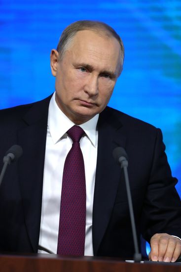 Ежегодная большая пресс-конференция президента РФ В. Путина