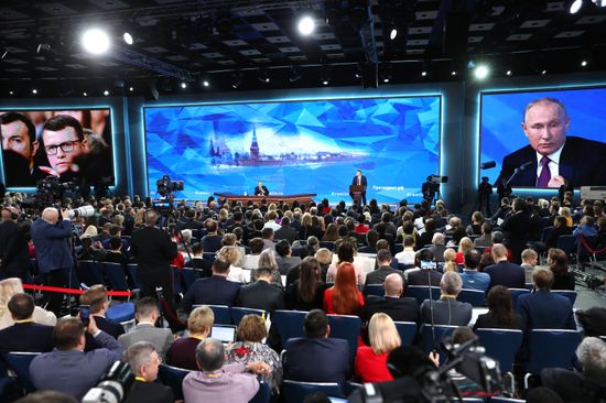 Ежегодная большая пресс-конференция президента РФ В. Путина