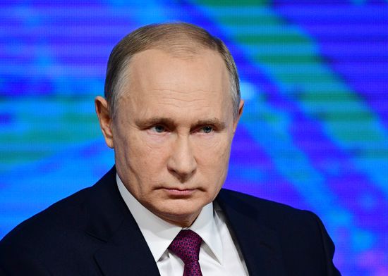 Ежегодная большая пресс-конференция президента РФ В. Путина