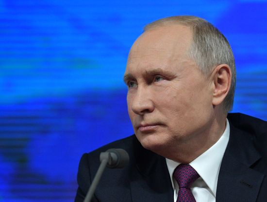 Ежегодная большая пресс-конференция президента РФ В. Путина