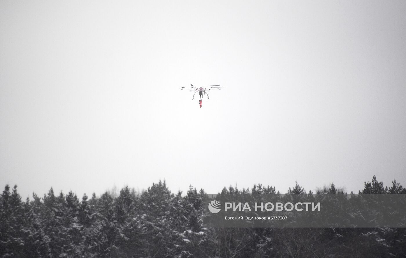 Учения спасателей на водных объектах зимой