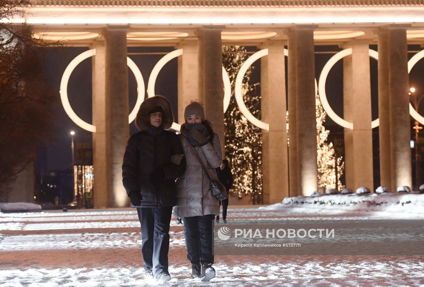 Новогоднее оформление Парка Горького