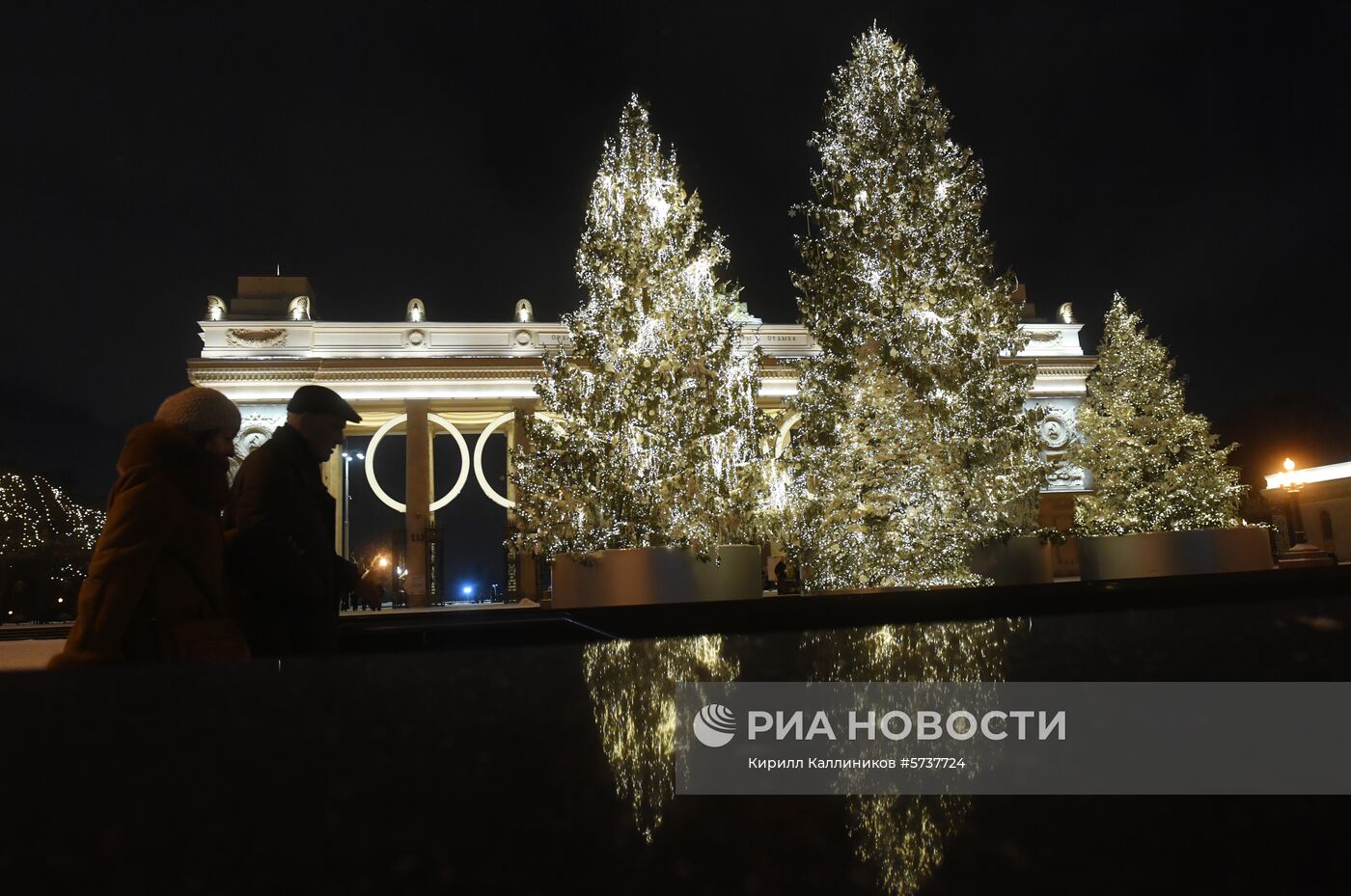 Новогоднее оформление Парка Горького