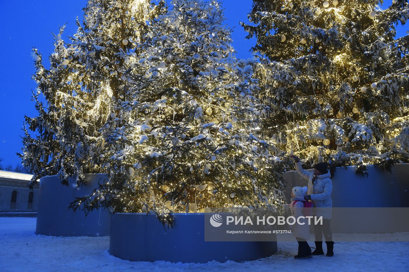 Новогоднее оформление Парка Горького