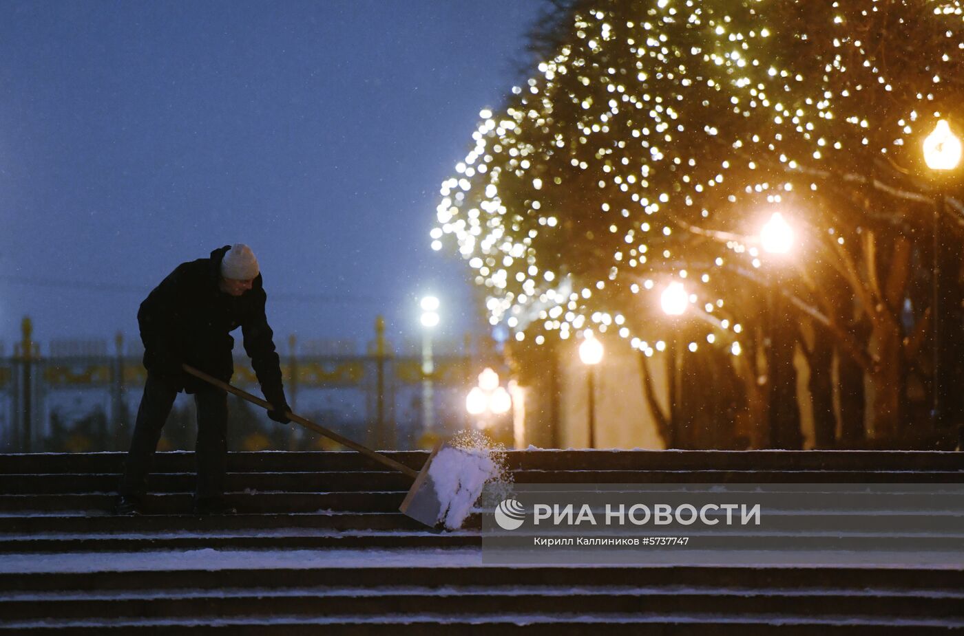 Новогоднее оформление Парка Горького