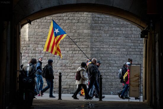 Акции протеста в Барселоне