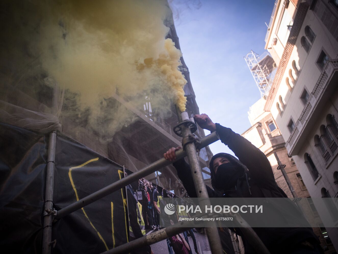 Акции протеста в Барселоне