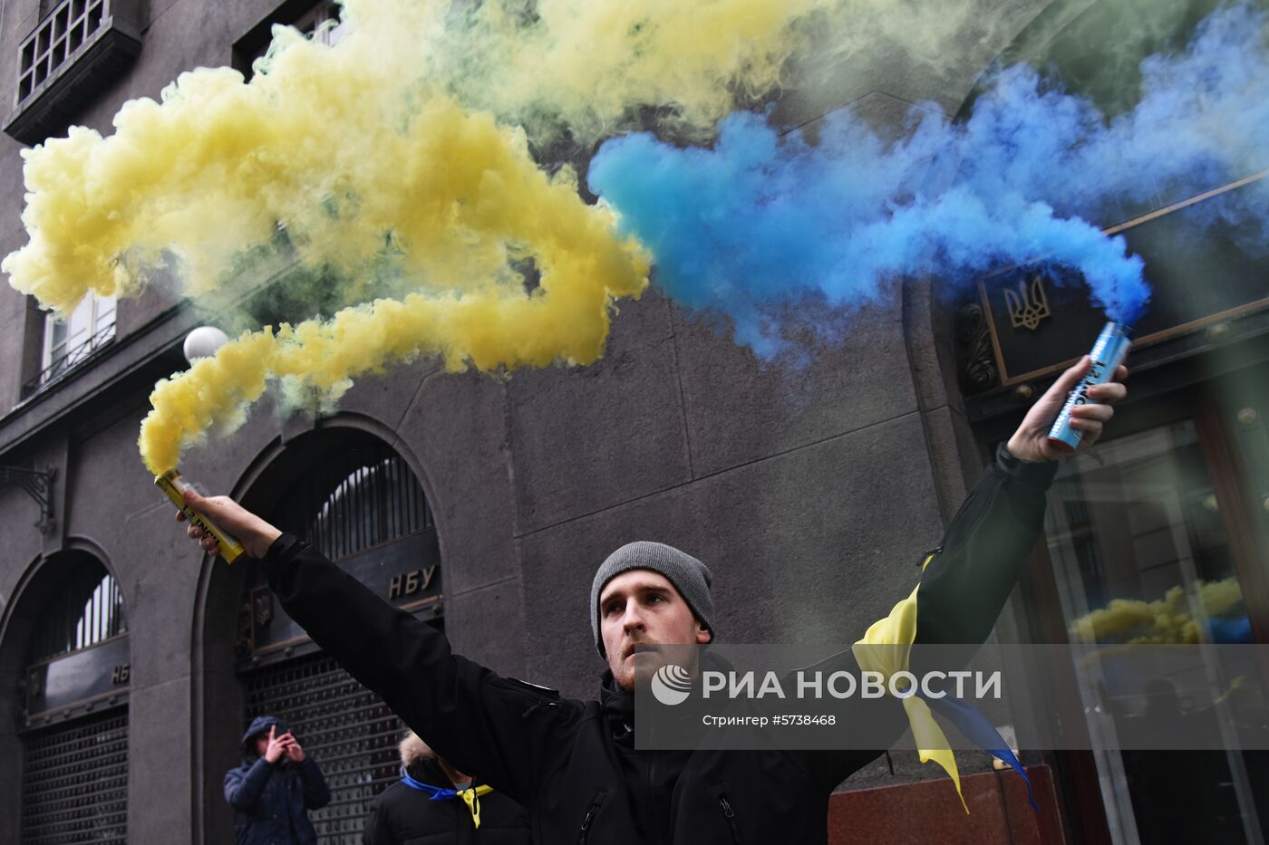 Акция протеста во Львове