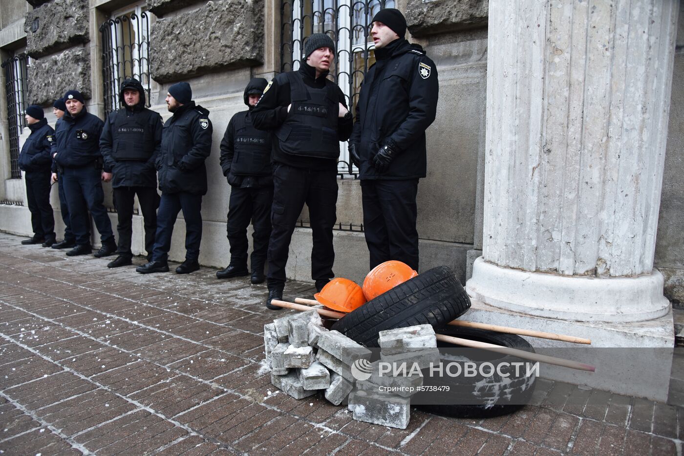 Акция протеста во Львове