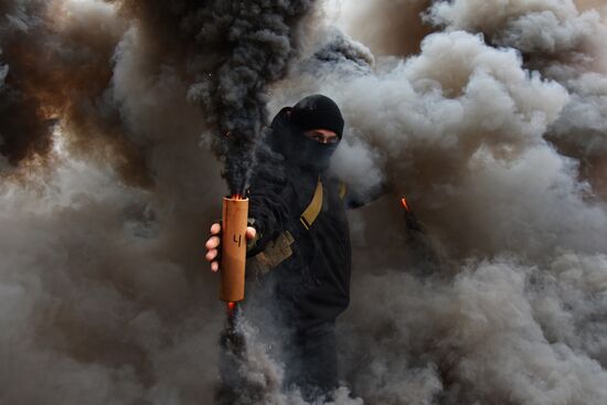 Акция протеста во Львове