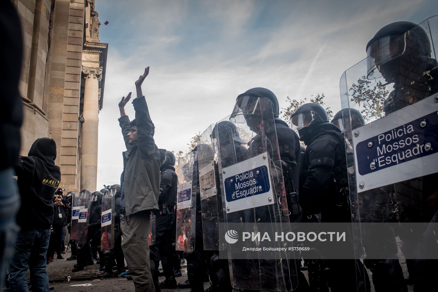 Акции протеста в Барселоне