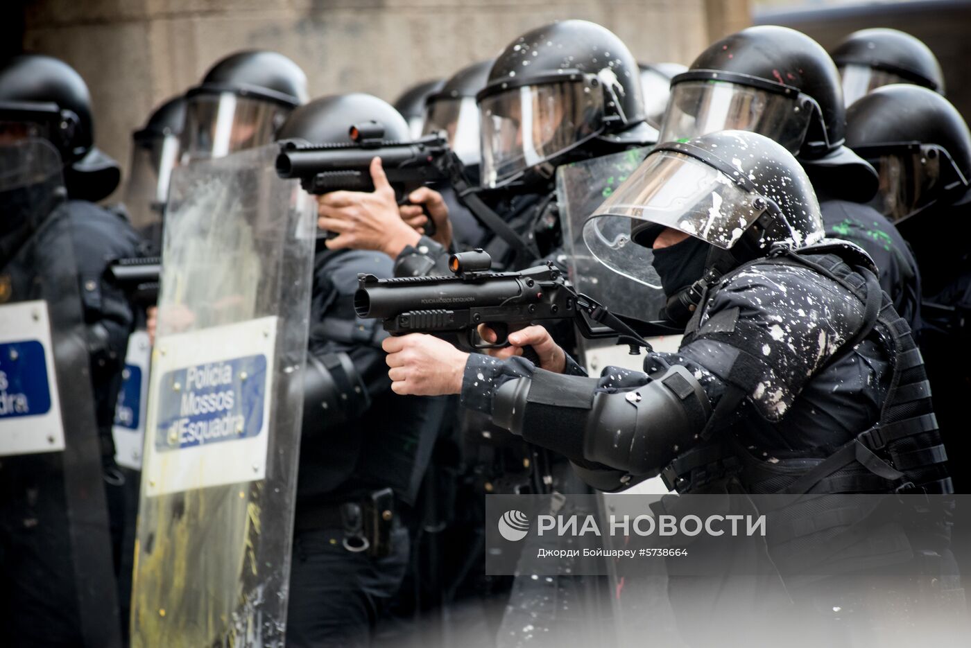 Акции протеста в Барселоне