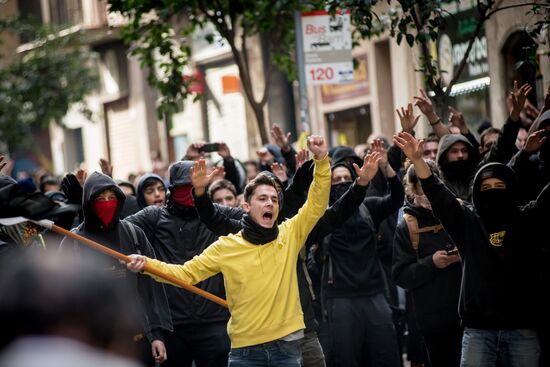 Акции протеста в Барселоне