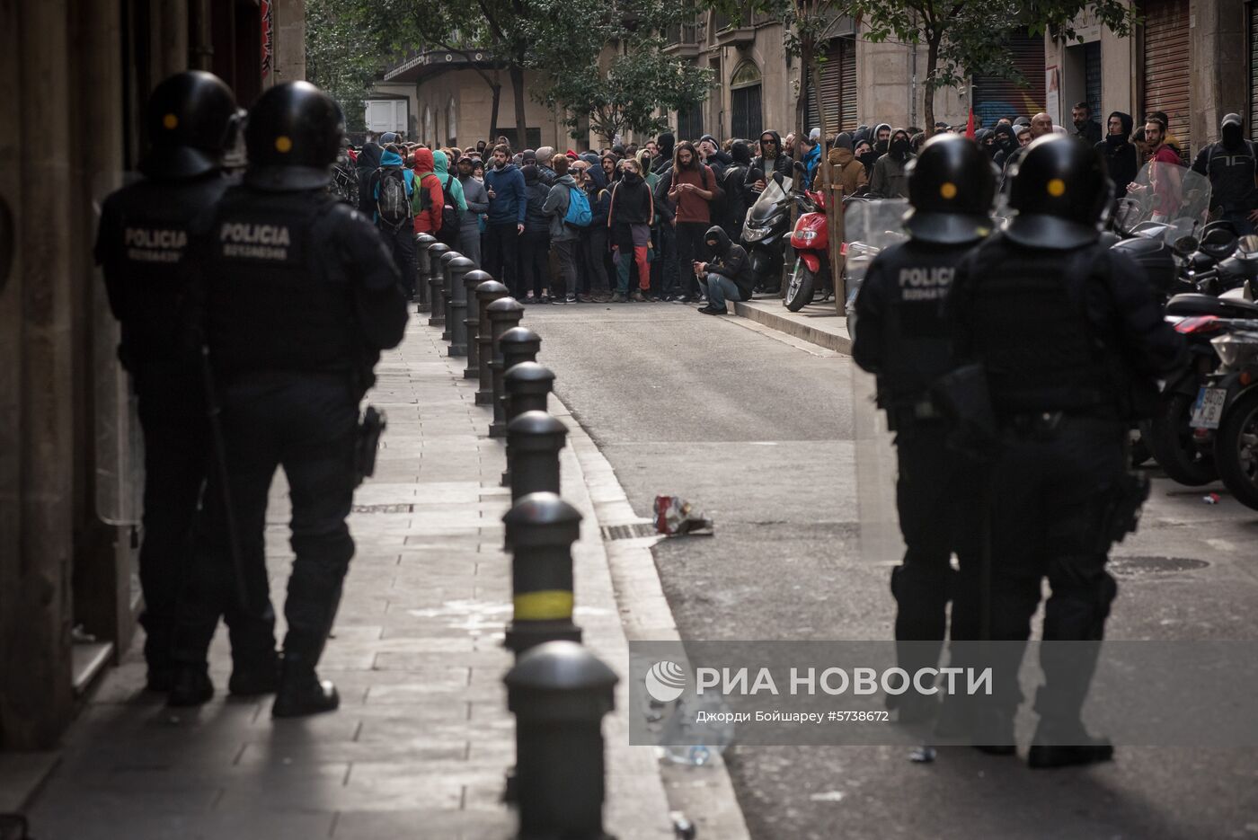 Акции протеста в Барселоне