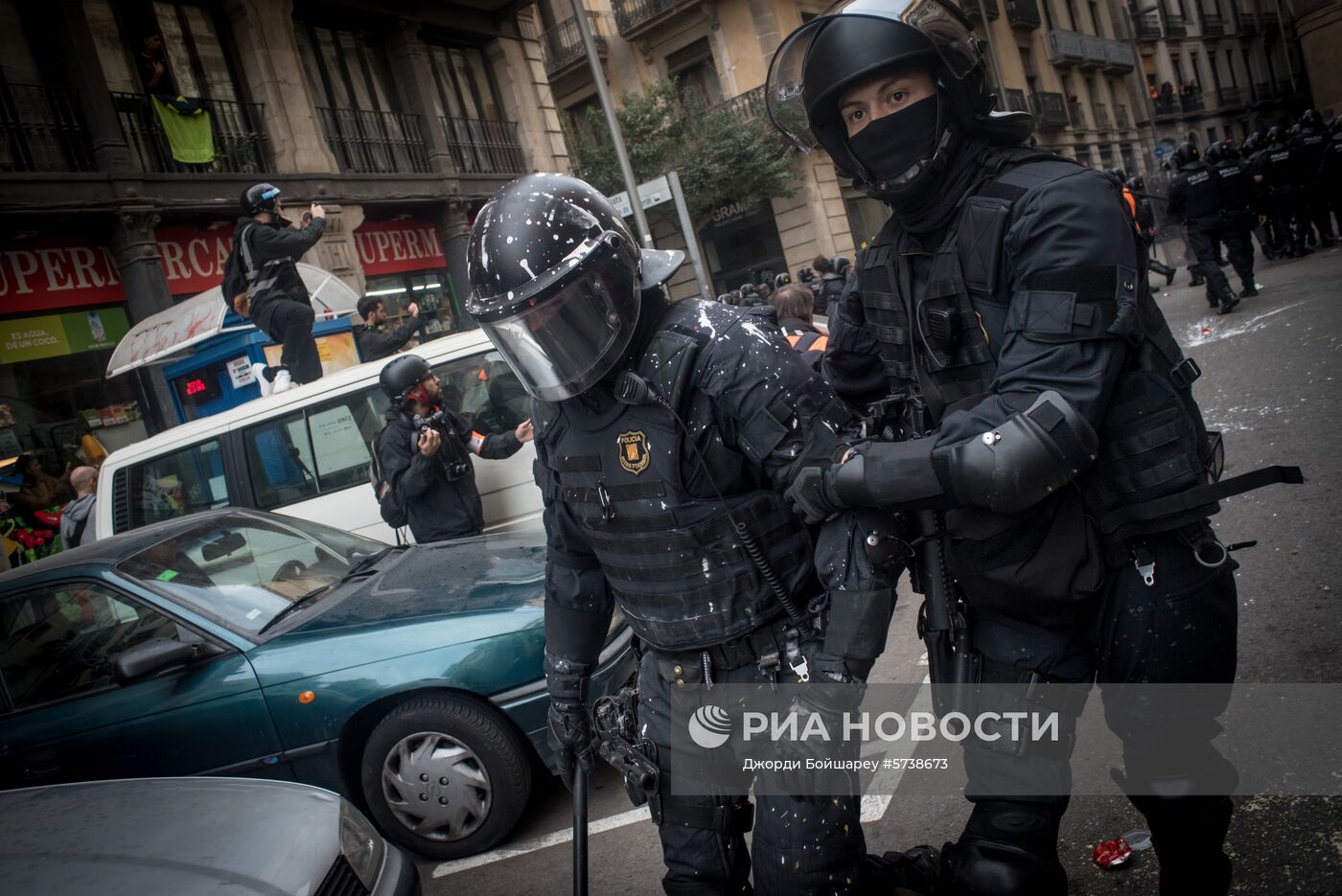 Акции протеста в Барселоне