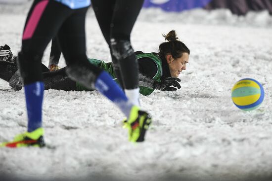 Волейбол на снегу. Чемпионат Европы. Российский этап