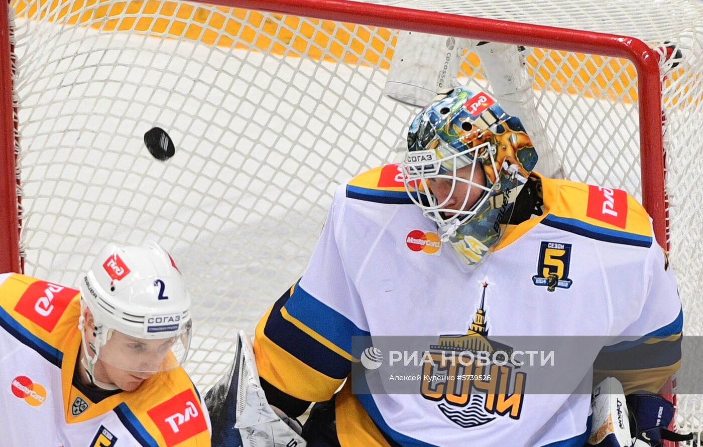 Хоккей. КХЛ. Матч "Спартак" - "Сочи"