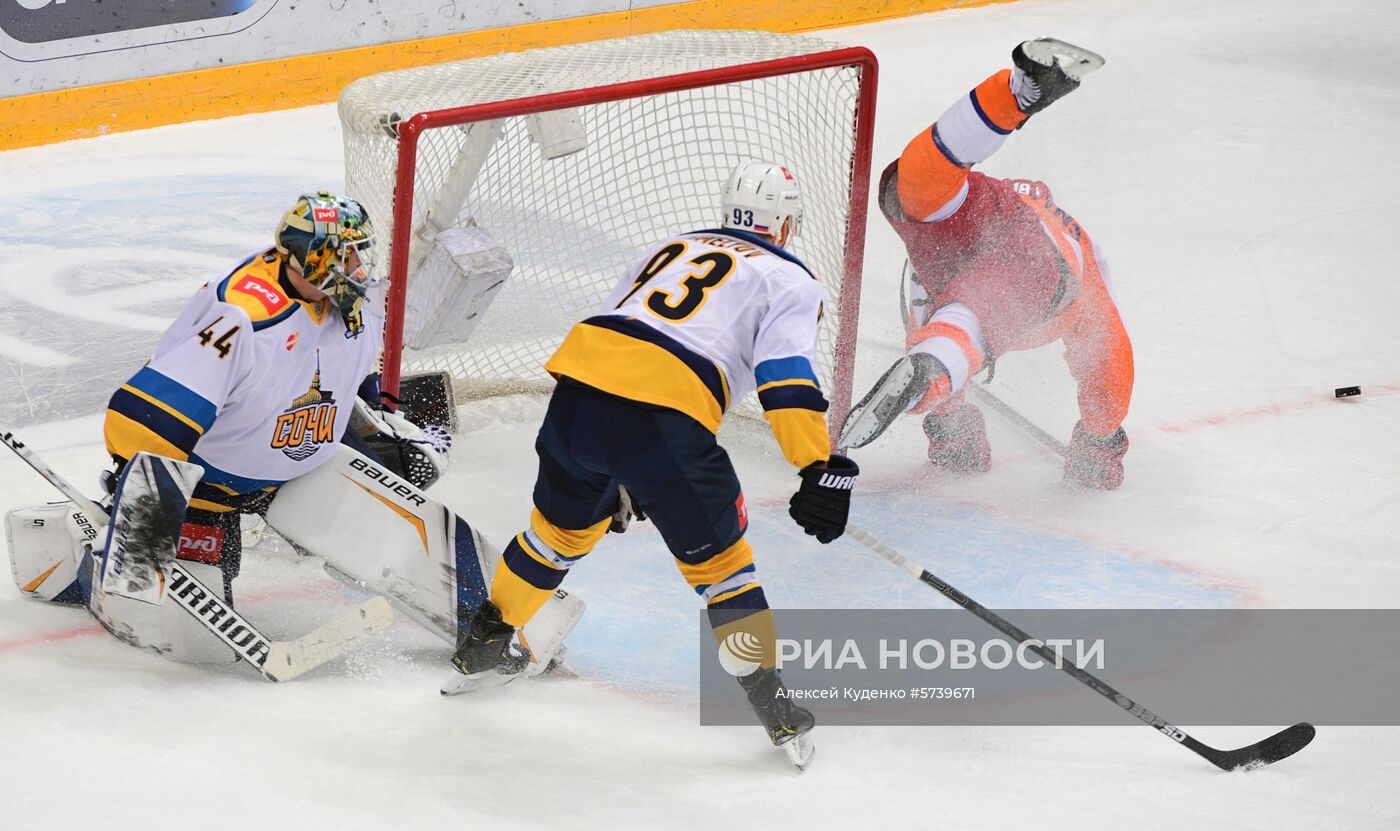 Хоккей. КХЛ. Матч "Спартак" - "Сочи"