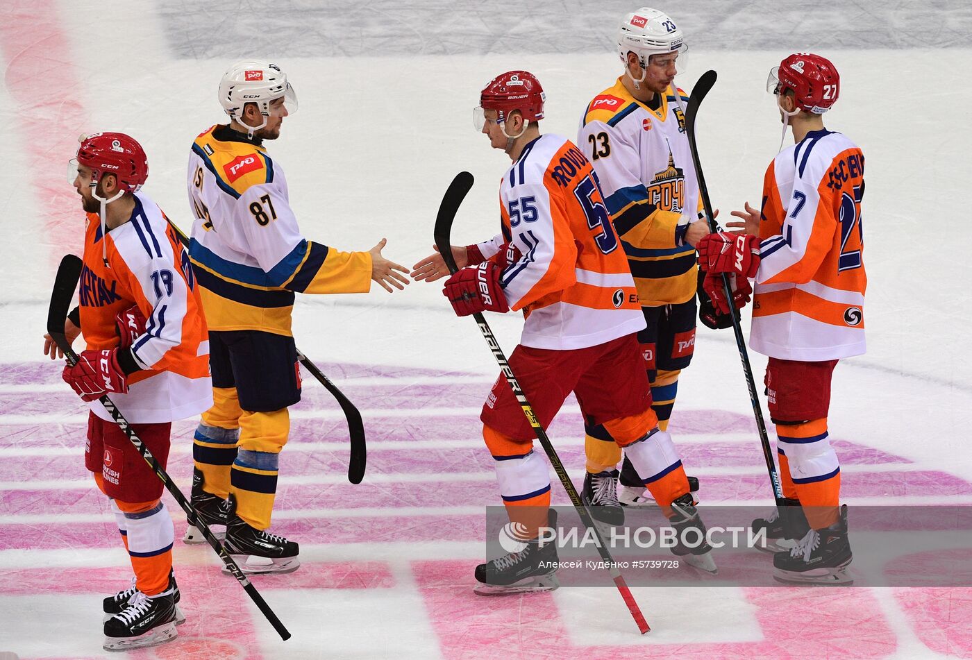 Хоккей. КХЛ. Матч "Спартак" - "Сочи"