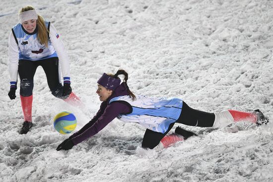 Волейбол на снегу. Чемпионат Европы. Российский этап