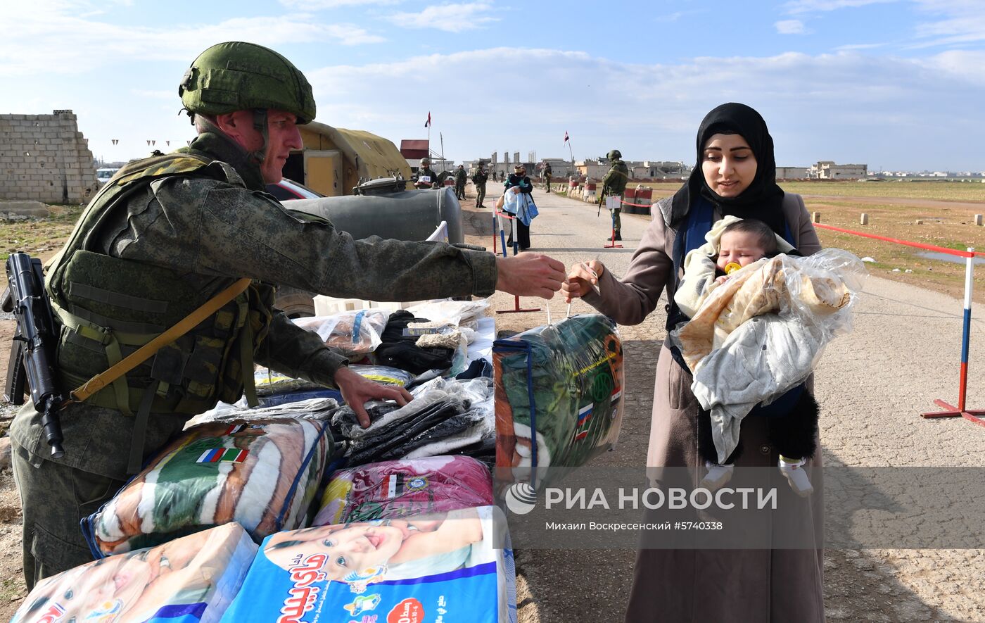 Гуманитарный коридор Абу-Духур в провинции Идлиб