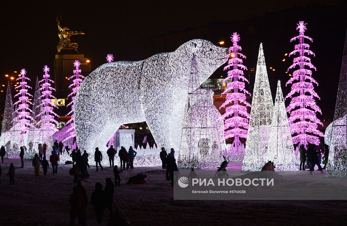 Украшение Москвы к Новому году