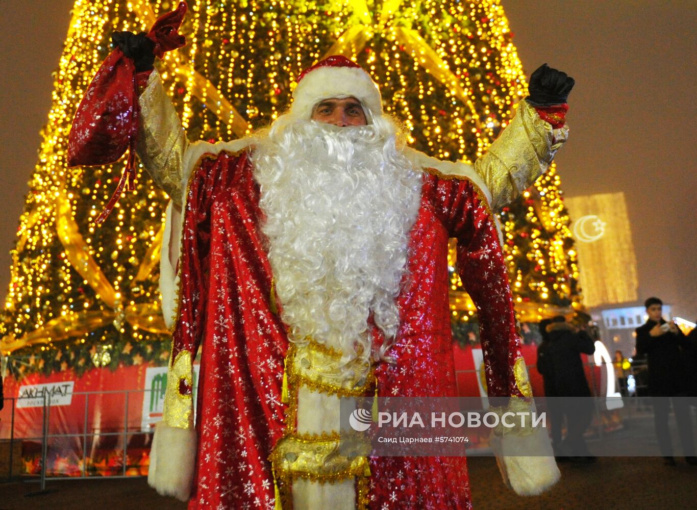 Открытие главной новогодней елки в Грозном