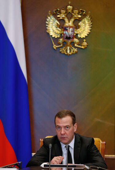 Премьер-министр РФ Д. Медведев провел заседание президиума Совета при президенте РФ