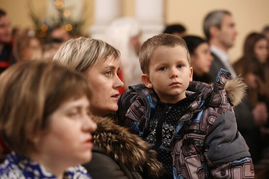 Празднование католического Рождества в Москве