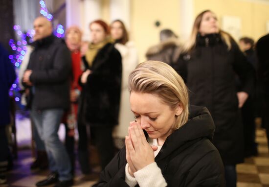 Празднование католического Рождества в Москве