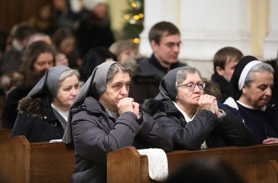 Празднование католического Рождества в Москве