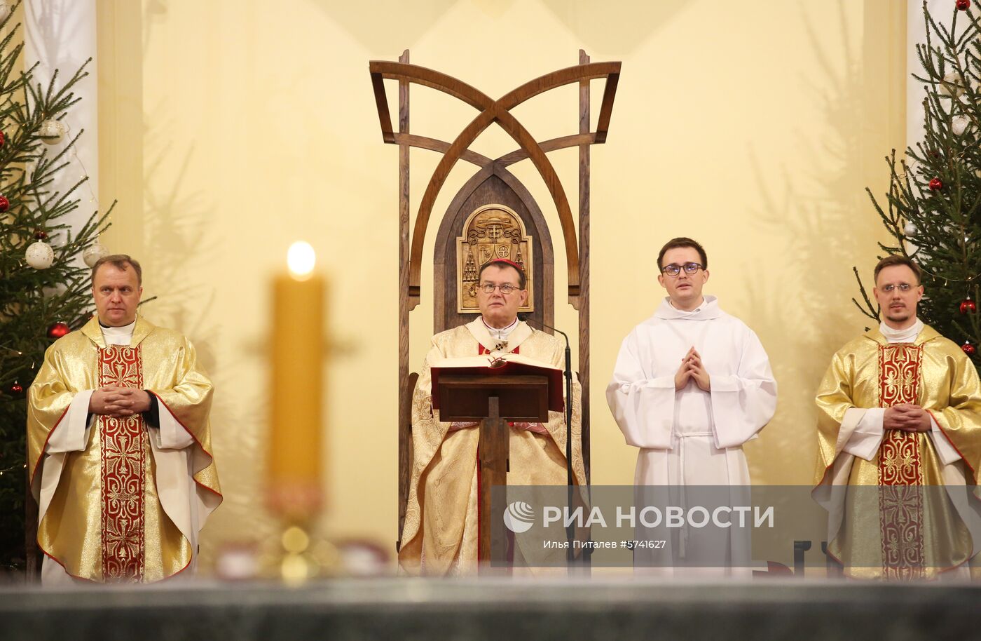 Празднование католического Рождества в Москве