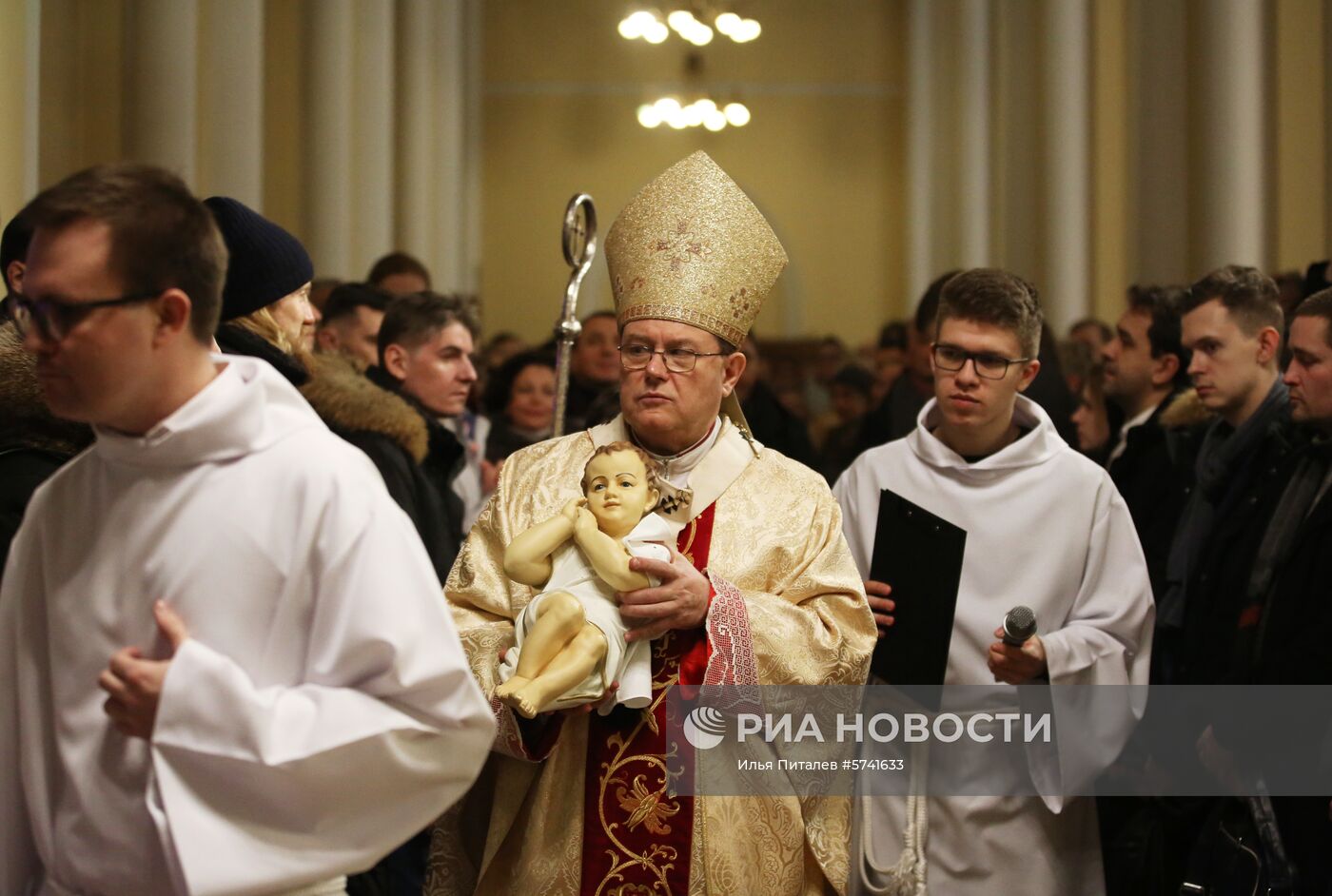 Празднование католического Рождества в Москве