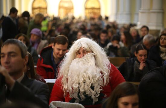 Празднование католического Рождества в Москве