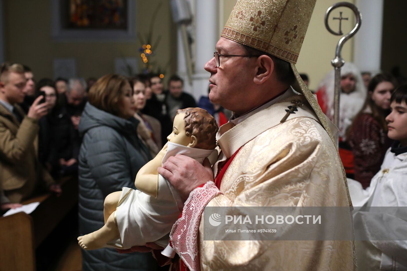 Празднование католического Рождества в Москве