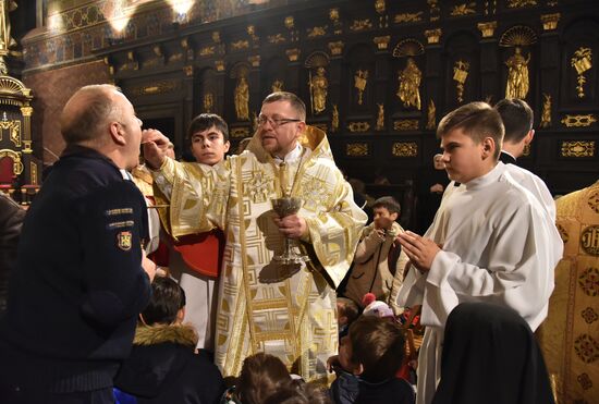 Празднование католического Рождества на Украине