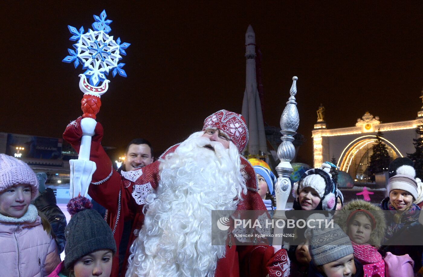 Дед Мороз из Великого Устюга в "Городе зимы" на ВДНХ